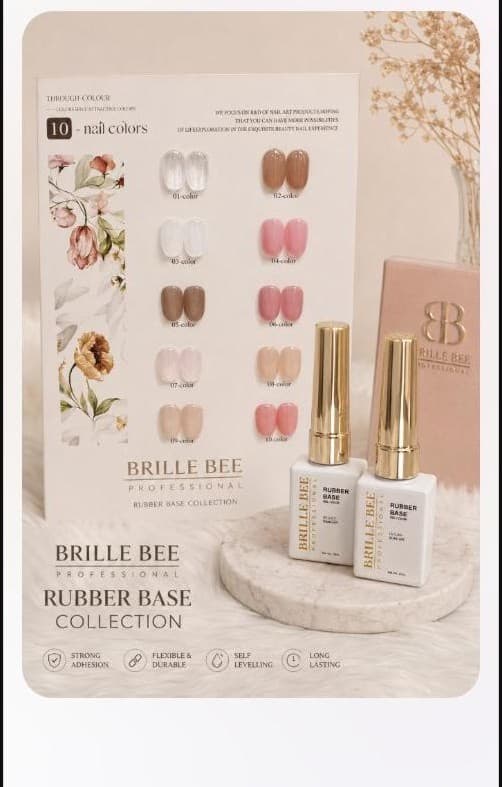 Brille Bee Rubber Base Coat — Full Colour Range